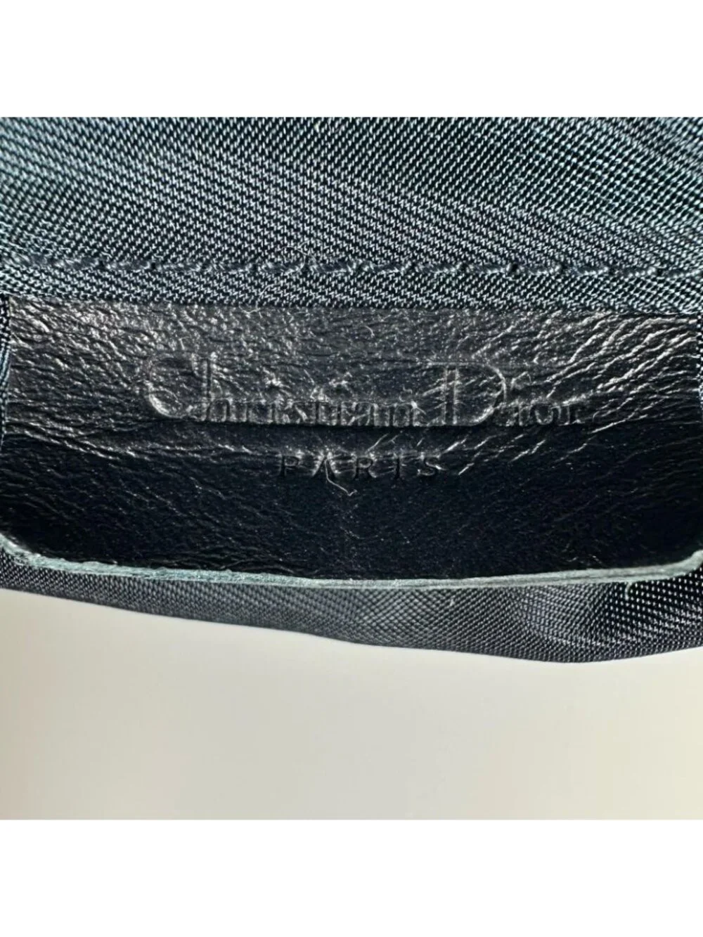 Dior Trotter Saddle Pouch Canvas Navy